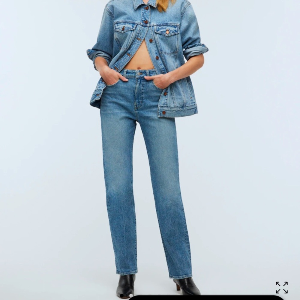 Madewell Womens 90s Straight Jeans Petite Length